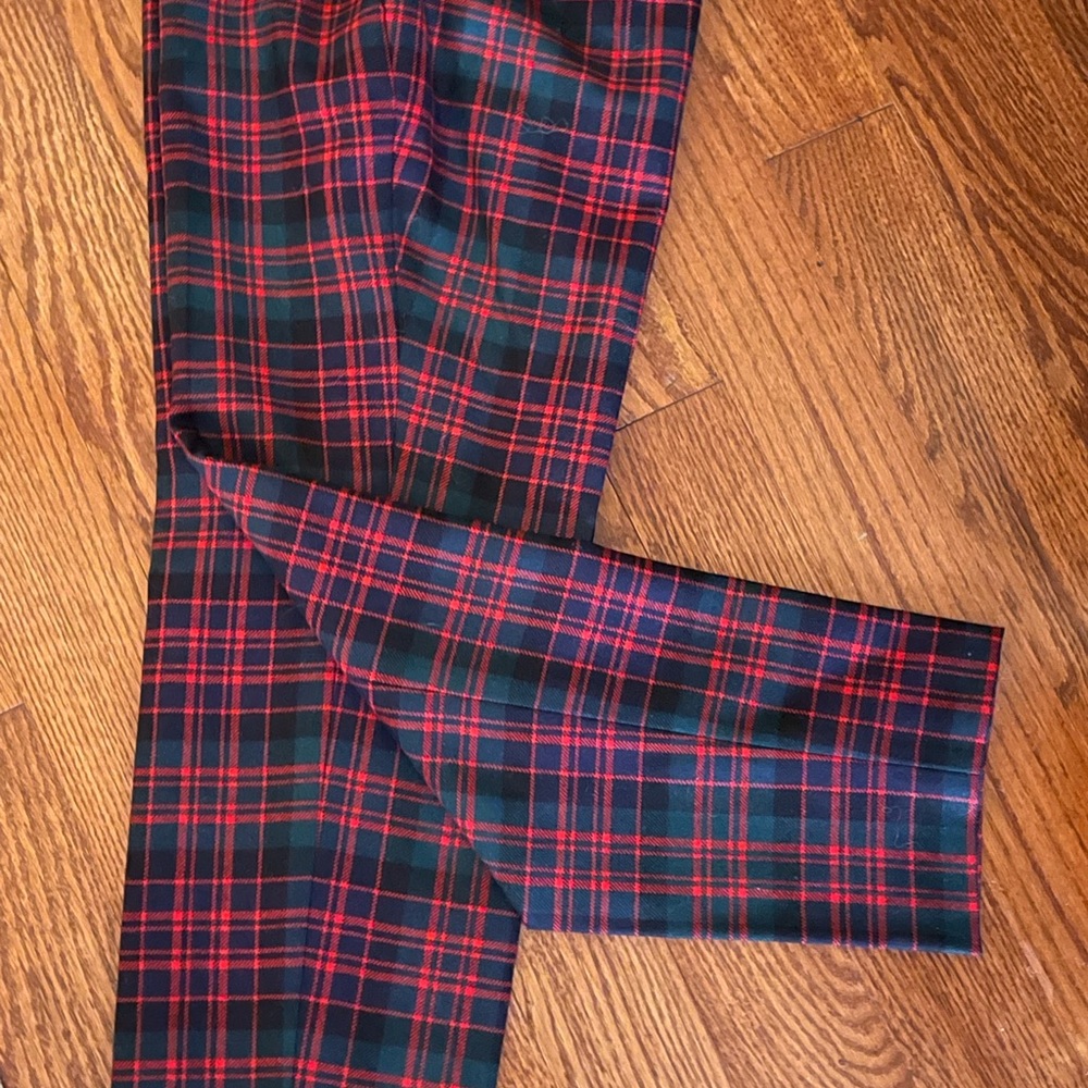 J. Crew ankle length, plaid, size 4, pants